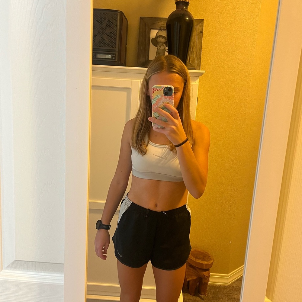 black nike athletic shorts